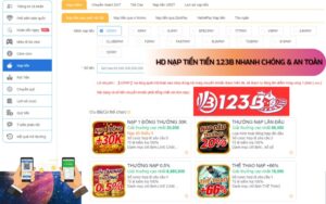 Hướng dẫn nạp tiền 123b nhanh chóng và an toàn
