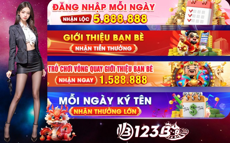 Lý do khuyến mãi tại nhà cái 123b hấp dẫn đông đảo người chơi